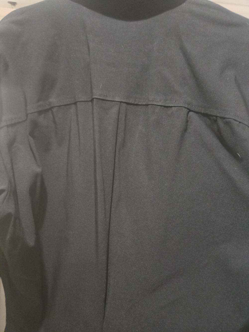 ZARA Black Button-Front Long Sleeve Shirt Dress Size XL EUC - Picture 8 of 10